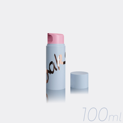 100 ml μπουκάλι κοσμητικής αντλίας χωρίς αέρα PP με πλαστική ή μεταλλική ελατήρια